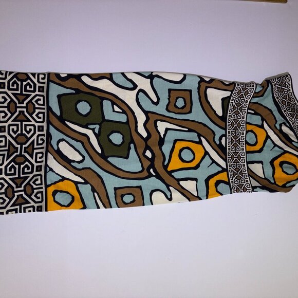 DVF Diane Von Furstenberg Societes One Shoulder 100% Silk Dress Aztec Stretch 2 - Picture 15 of 15